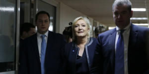 Marine Le Pen un peu avant sa rencontre avec Poutine