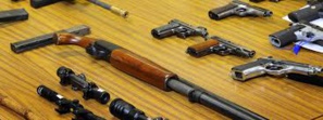 Les armes saisies (photo France Info) Les armes saisies (photo France Info)