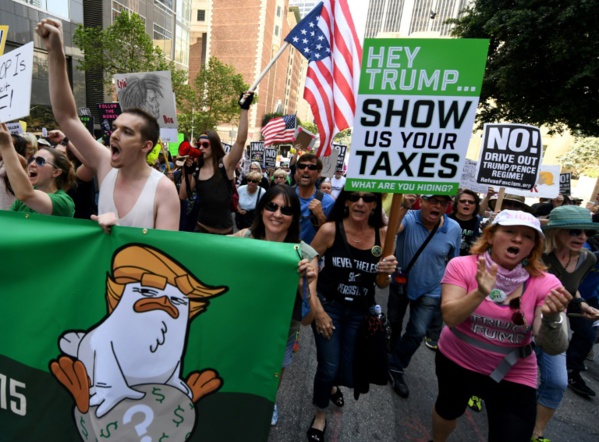 Etats-Unis : manifestations pour appeler Trump à publier ses impôts