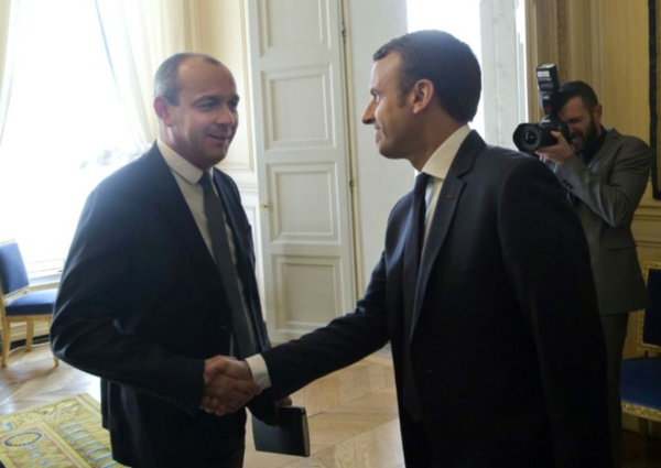 Emmanuel Macron et Laurent Berger (Cfdt)