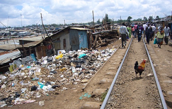 Le bidonville de Kibera à Nairobi