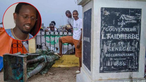 En médaillon, l'auteur Khadim Ndiaye En médaillon, l'auteur Khadim Ndiaye