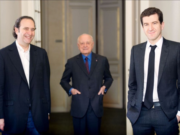 Xavier Niel, Pierre Bergé (décédé vendredi) et Matthieu Pigasse