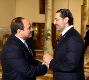 Hariri avec le maréchal Al-sissi sur le chemin de Beyrouth Hariri avec le maréchal Al-sissi sur le chemin de Beyrouth
