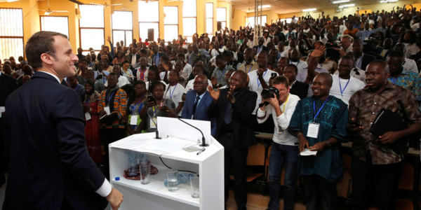 Le discours d'Emmanuel Macron à l'université de Ouaga 1