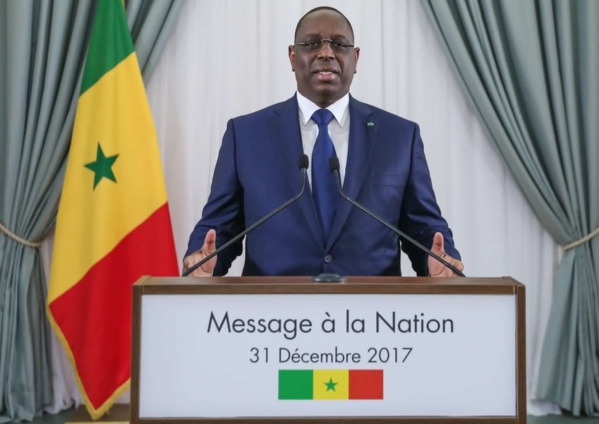 31 Décembre 2017 : le discours de nouvel an du Président Macky Sall 31 Décembre 2017 : le discours de nouvel an du Président Macky Sall