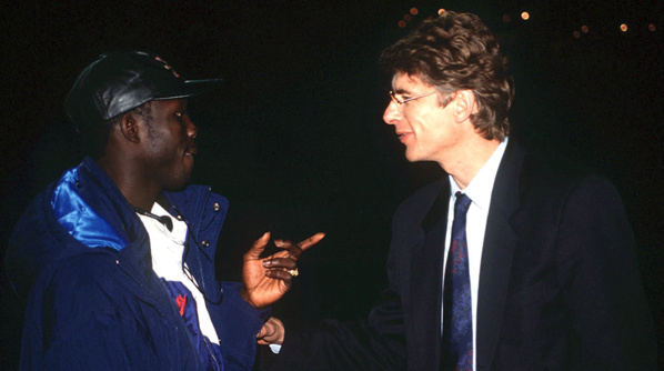 Mister George avec Arsène Wenger, alors son coach à Monaco Mister George avec Arsène Wenger, alors son coach à Monaco