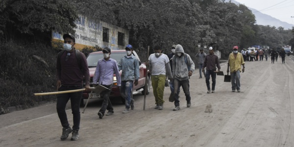 Bilan en hausse après l'éruption d'un volcan au Guatemala: 62 morts