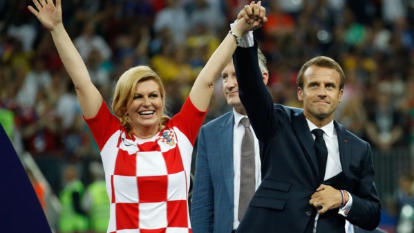 Mondial: La présidente croate saluée pour son esprit sportif