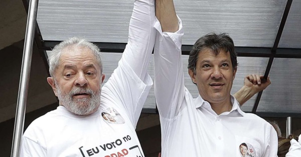 Lula en compagnie de Fernando Haddad Lula en compagnie de Fernando Haddad