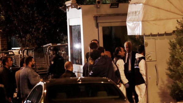 Affaire Khashoggi : la police turque fouille le consulat saoudien à Istanbul Affaire Khashoggi : la police turque fouille le consulat saoudien à Istanbul