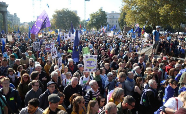 Manifestation monstre à Londres pour un second référendum sur le Brexit Manifestation monstre à Londres pour un second référendum sur le Brexit