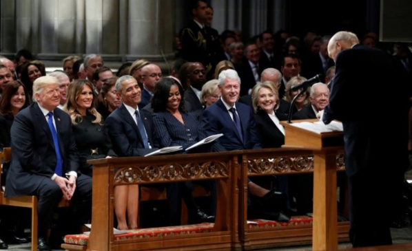 L'Amérique unie le temps d'un adieu solennel au président Bush père