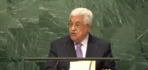 Mahmoud Abbas, le président de l'Autorité palestinienne, ici à l'ONU