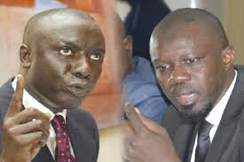 Idrissa Seck (g) et Ousmane Sonko
