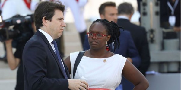 Sylvain Fort, directeur de la communication de l'Elysée, avec Sybeth Ndiaye Sylvain Fort, directeur de la communication de l'Elysée, avec Sybeth Ndiaye