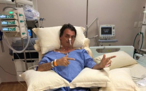Bolsonaro sur son lit d'hôpital après avoir subi une agression en septembre dernier Bolsonaro sur son lit d'hôpital après avoir subi une agression en septembre dernier