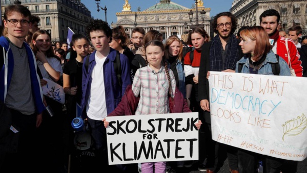 Greta Thunberg porte à Paris la grève des étudiants pour le climat Greta Thunberg porte à Paris la grève des étudiants pour le climat