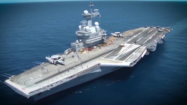 Le Charles-de-Gaulle, un porte-avions taillé pour la guerre et la diplomatie (reportage) Le Charles-de-Gaulle, un porte-avions taillé pour la guerre et la diplomatie (reportage)