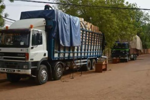Un camion chargé de médicaments à Niamey Un camion chargé de médicaments à Niamey
