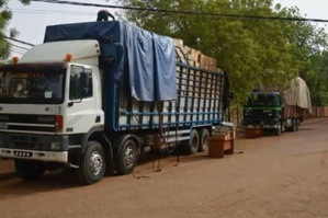 Un camion chargé de médicaments à Niamey