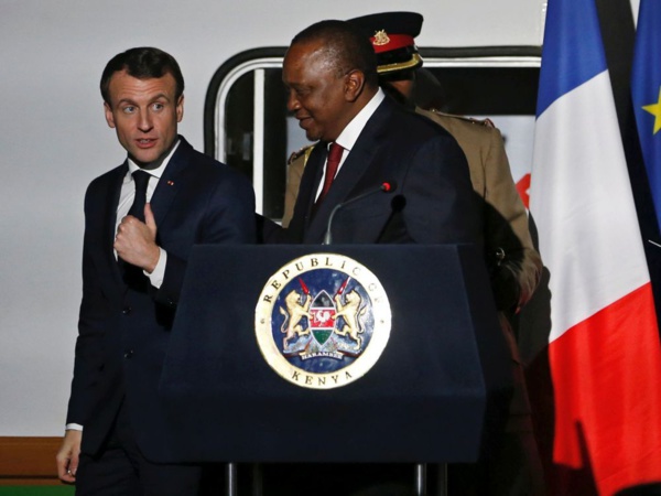Emmanuel Macron et Uhuru Kenyatta