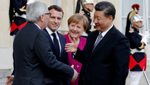 Macron, Xi, Merkel et Juncker affichent de larges convergences