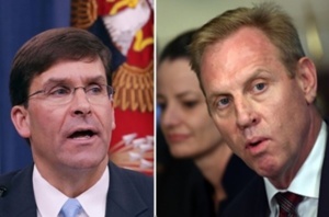 Esper (g) et Shanahan