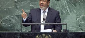 Mohamed Morsi lors d'un discours devant l'assemblée générale de l'ONU