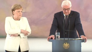 Merkel victime d'une nouvelle crise de tremblements Merkel victime d'une nouvelle crise de tremblements