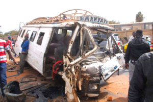 Accident à Fatick (images d'archives) Accident à Fatick (images d'archives)