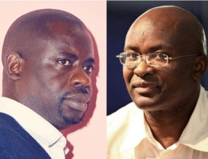 Felwine Sarr (à g.) et Achille Mbembe, les organisateurs de l'événement