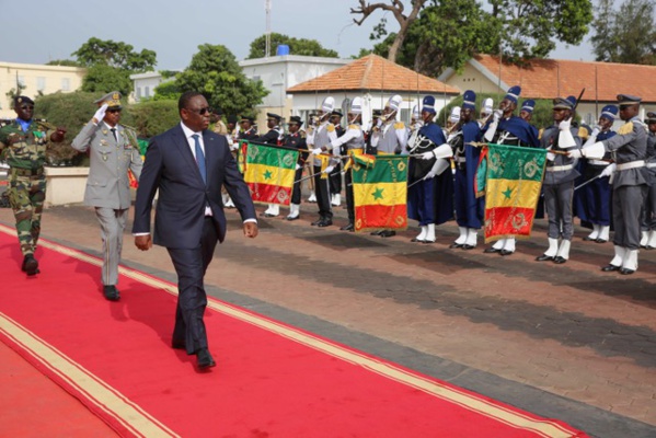 Le président de la République ce matin au Camp Dial Diop de Dakar
