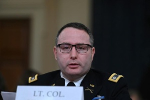 Destitution de Trump: un militaire animé par "le sens du devoir" en témoin clé