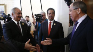 Khalifa Haftar à Moscou avec Serguei Lavrov, chef de la diplomatie russe