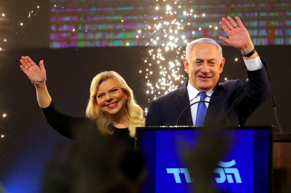 Le premier ministre israélien et sa femme, Sara