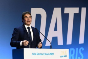 Christian Jacob lors d'un meeting politique à Paris le 9 mars dernier