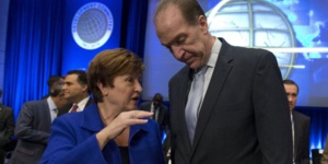 Kristalina Georgieva (DG du FMI) et David Malpass (président du Groupe de la Banque mondiale) Kristalina Georgieva (DG du FMI) et David Malpass (président du Groupe de la Banque mondiale)