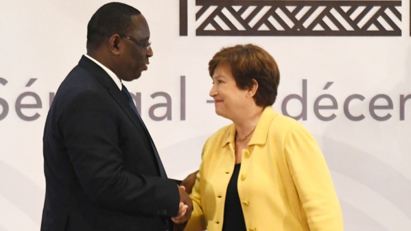 Le président Macky Sall avec la directrice générale du FMI Le président Macky Sall avec la directrice générale du FMI