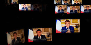 Allocution Macron: 36,7 millions de téléspectateurs, record absolu (Médiamétrie)