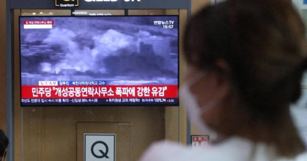 Pyongyang détruit le bureau de liaison intercoréen, symbole de détente Pyongyang détruit le bureau de liaison intercoréen, symbole de détente