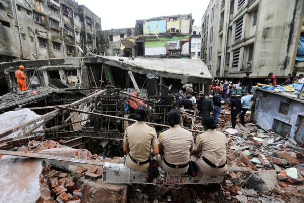 Effondrement d’un immeuble en Inde: le bilan passe à 39 morts