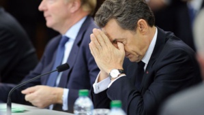 Nicolas Sarkozy aux côtés de son fidèle Brice Hortefeux