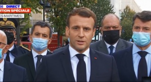 Le Président Emmanuel Macron à Nice Le Président Emmanuel Macron à Nice