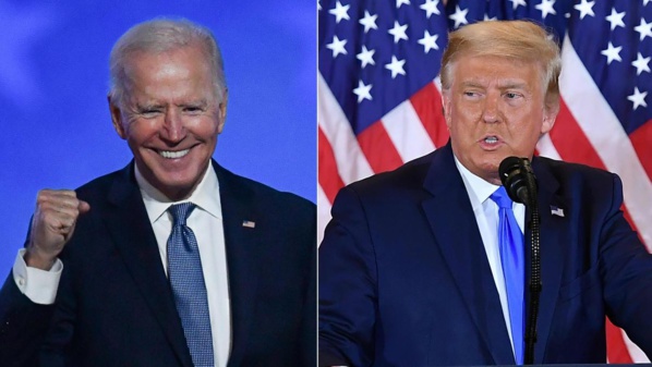 Trump évoque la victoire de Biden sur Twitter Trump évoque la victoire de Biden sur Twitter