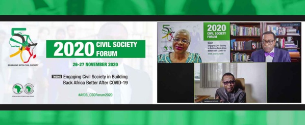 Forum de la société civile 2020 : Youssou N’Dour, Graça Machel et Akinwumi Adesina débattent de la « reconstruction en mieux » après la pandémie de Covid-19 (communiqué)