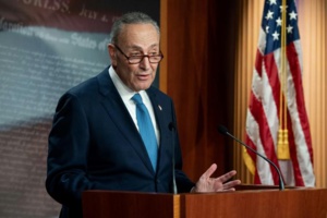 Chuck Schumer, chef des sénateurs démocrates Chuck Schumer, chef des sénateurs démocrates