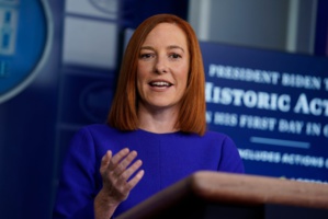 La porte-parole de la Maison Blanche, Jen Psaki La porte-parole de la Maison Blanche, Jen Psaki