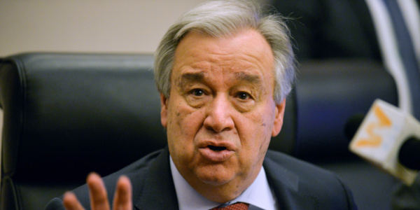 Antonio Guterres, SG des Nations Unies