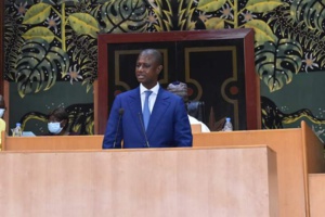 Le ministre de l'Intérieur Antoine Félix Diome